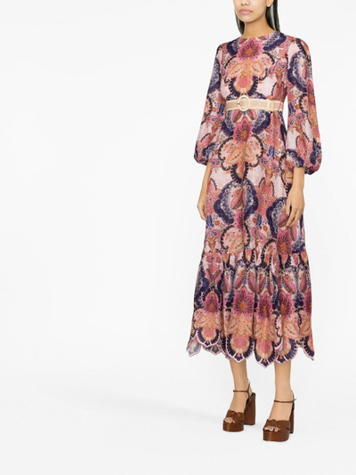 Zimmermann Laurel Billow Emb midi dress outlook