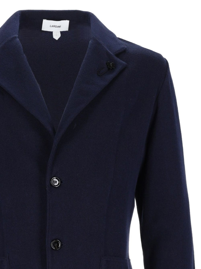LARDINI button-fastening cotton jacket outlook
