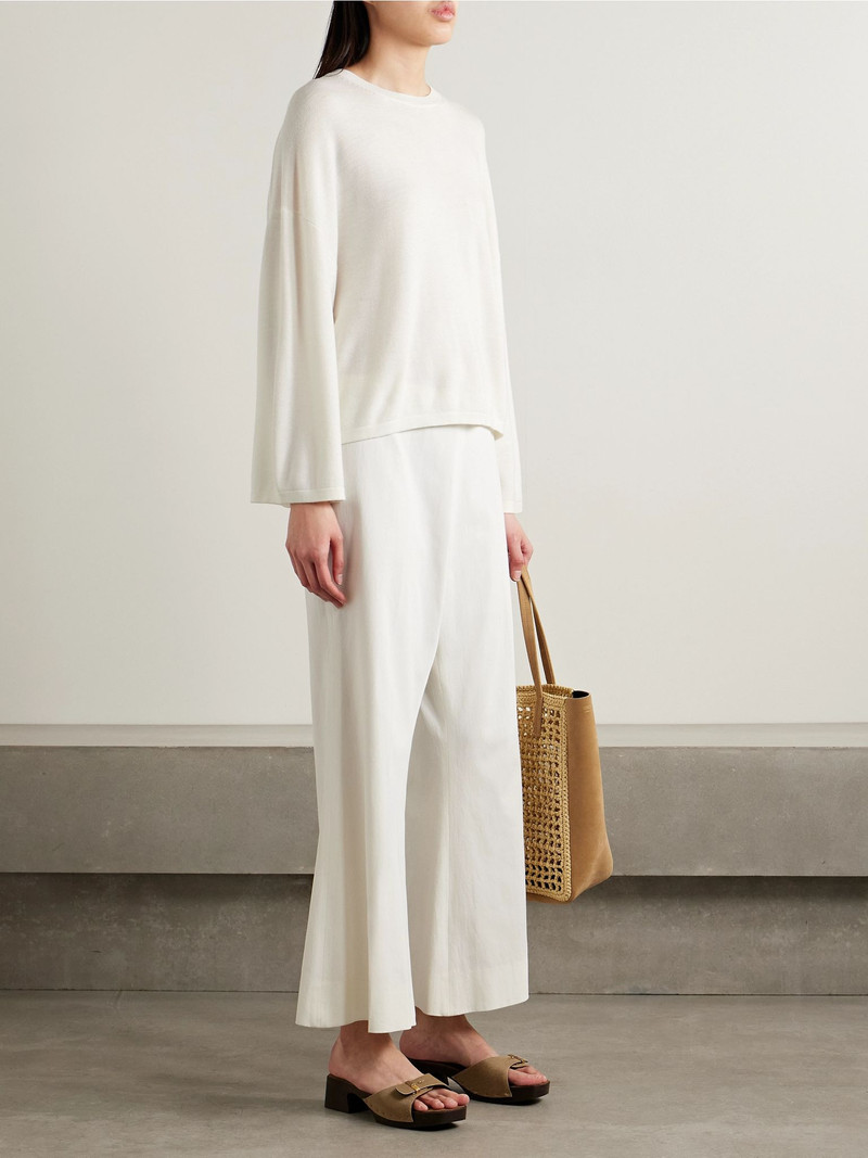 KHAITE Darcy merino wool sweater White outlook