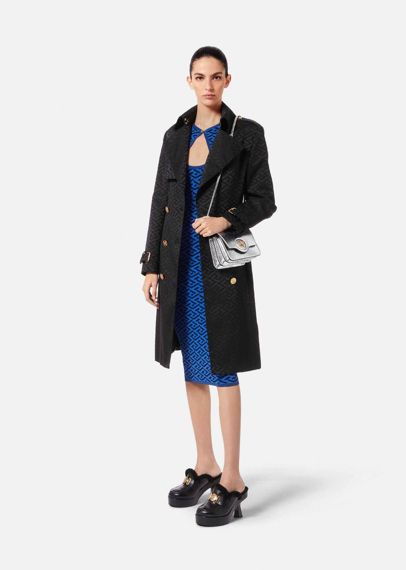 VERSACE La Greca Trench Coat outlook