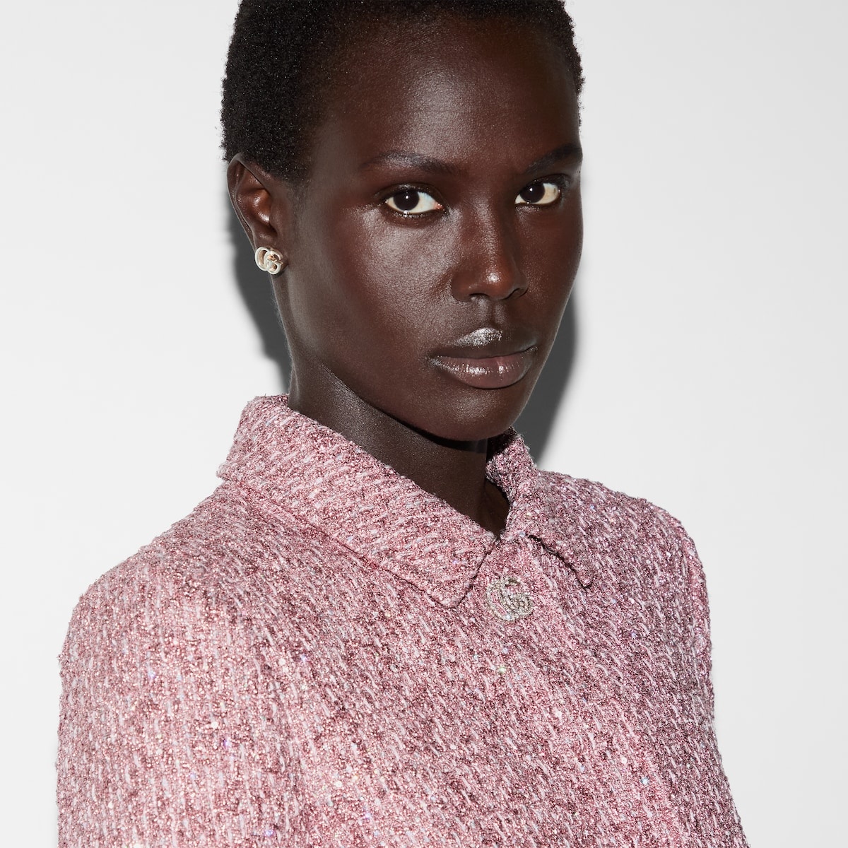 Sequined lamé tweed jacket - 5