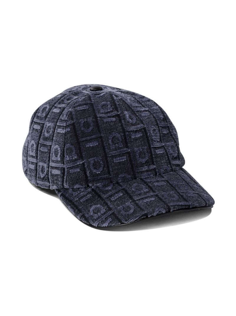 FERRAGAMO logo velvet cap outlook