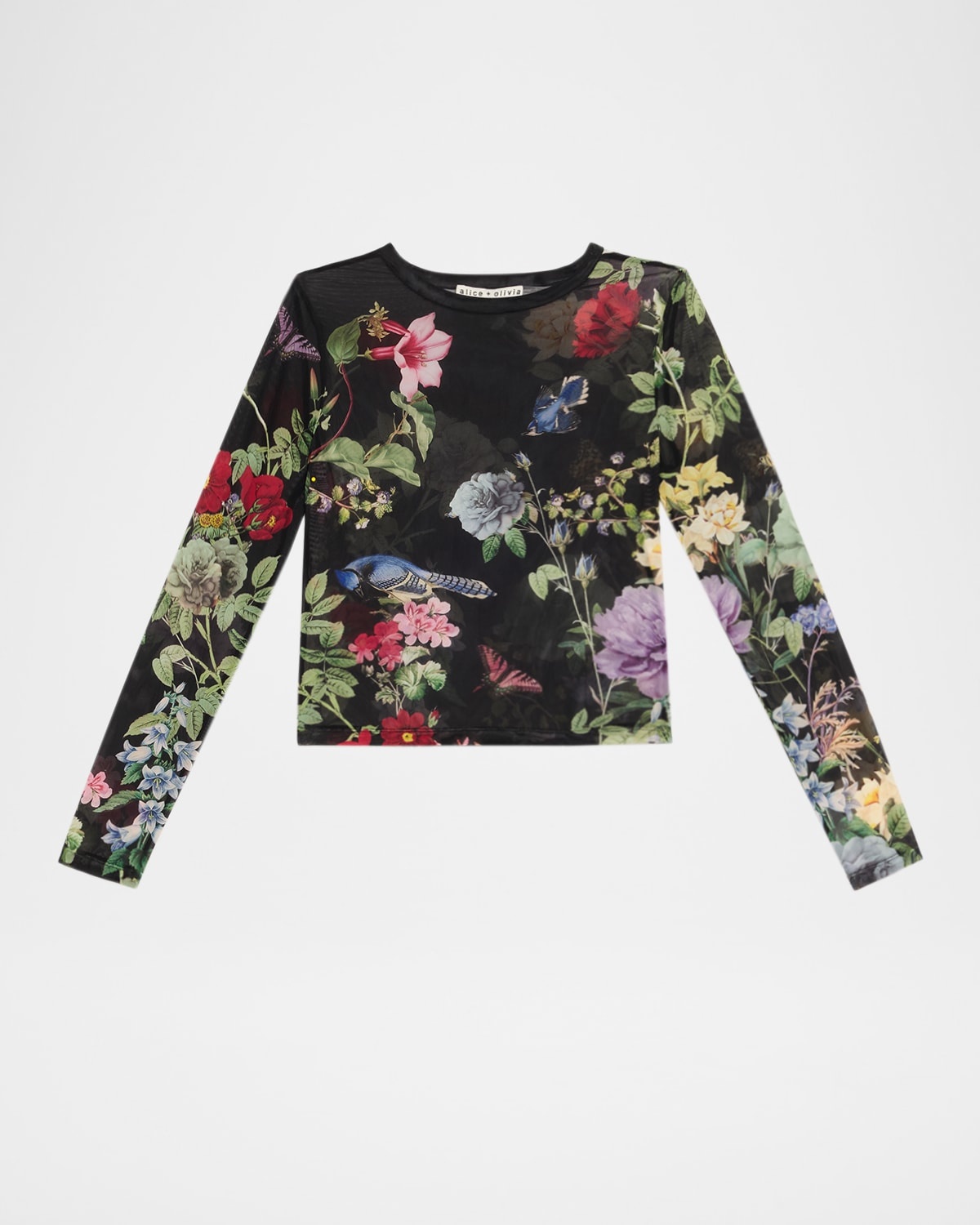 Delaina Venus Love Mesh Crop Top - 1