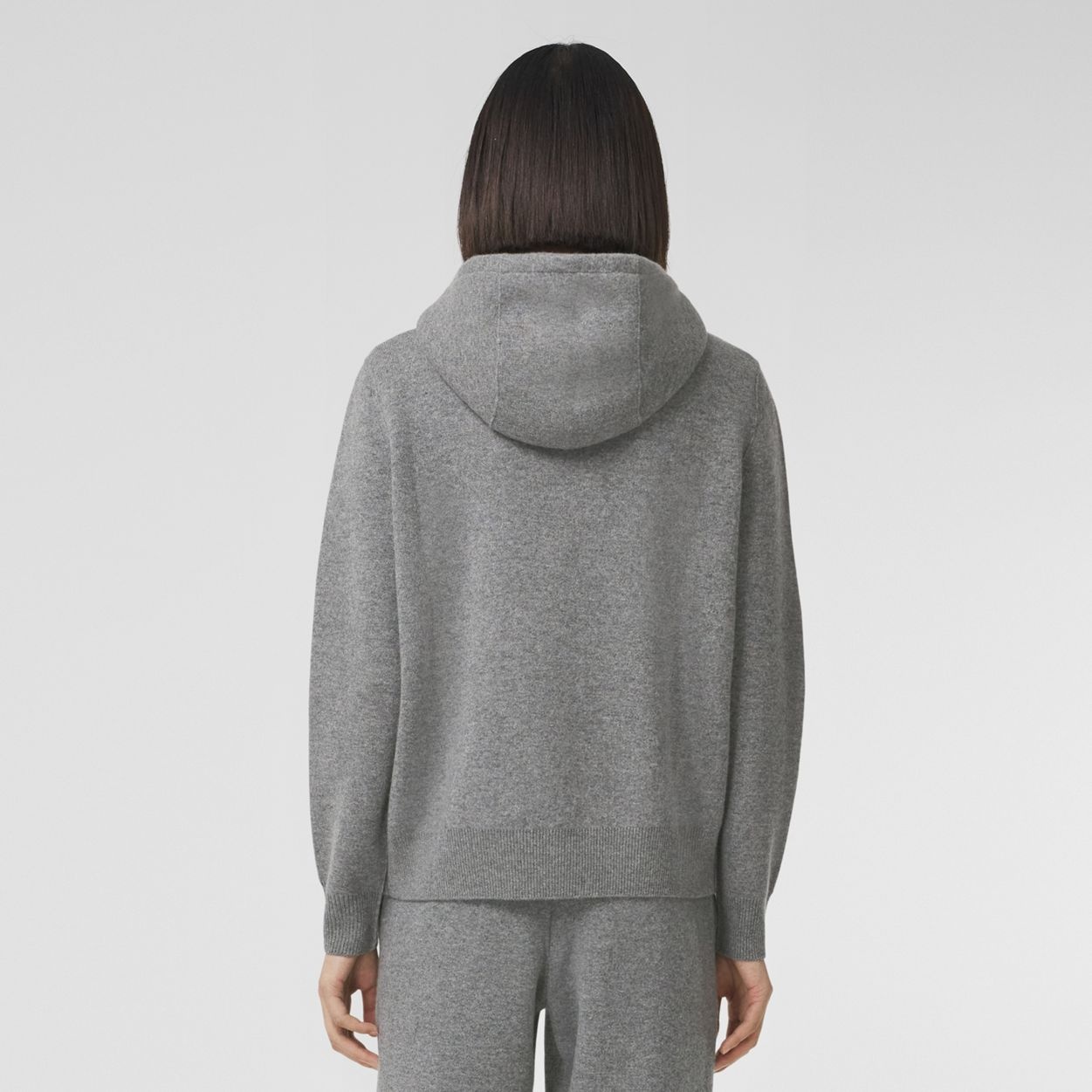 Monogram Motif Cashmere Blend Hooded Top - 4