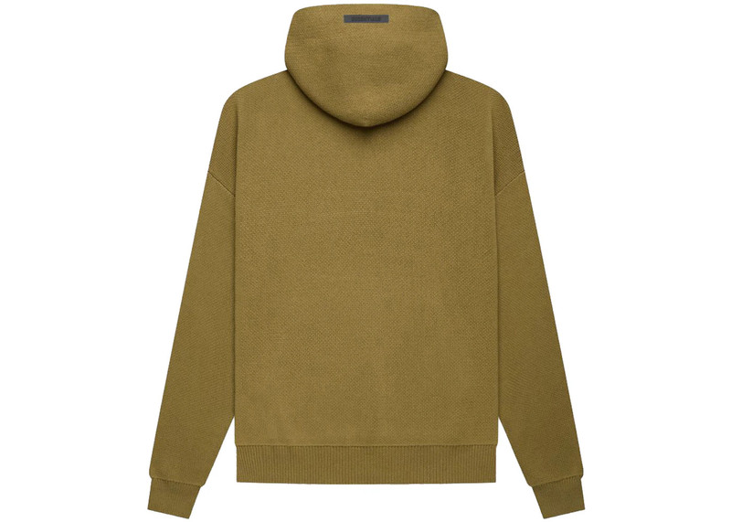 ESSENTIALS Fear of God Essentials Knit Pullover Hoodie Amber outlook