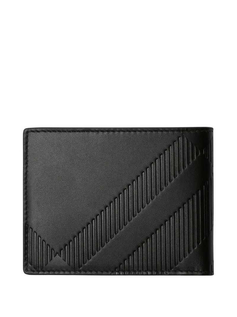 Burberry Embossed Check bi-fold wallet outlook
