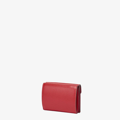 FENDI Red leather wallet outlook