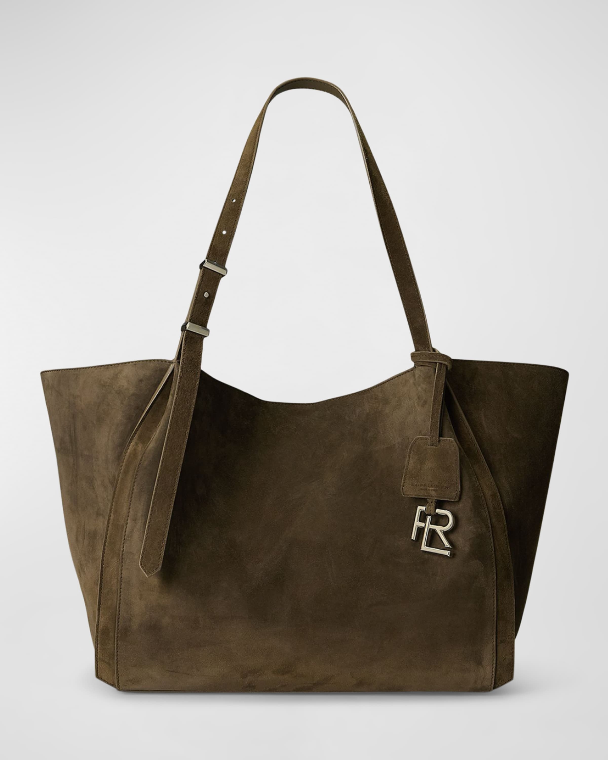 Large Cashmere Suede Tote Bag - 1