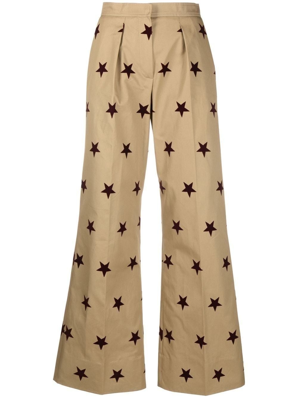 Palm Angels star print wide-leg tailored trousers, farfetch