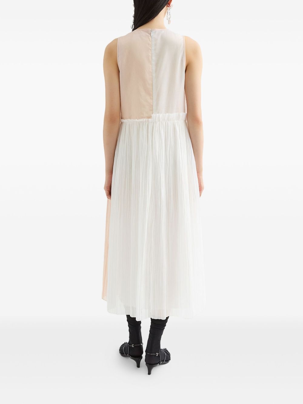 two-tone midi dress - 4