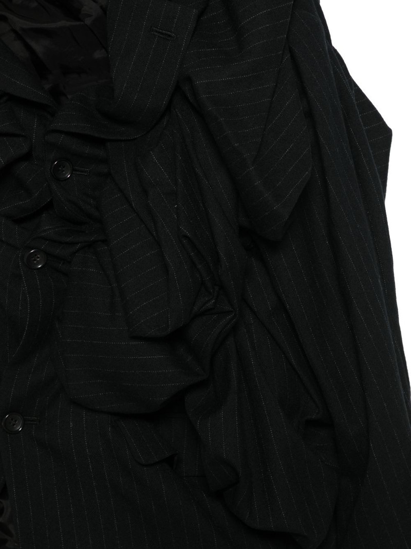 ruffled pinstripe blazer 3