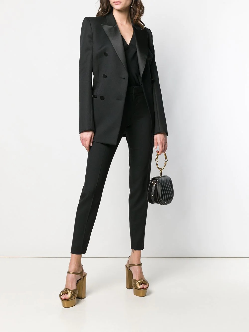 tuxedo skinny trousers - 2