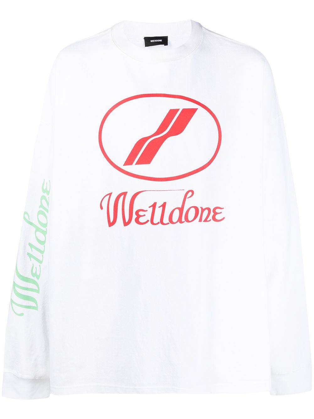 logo print long-sleeved T-shirt - 1