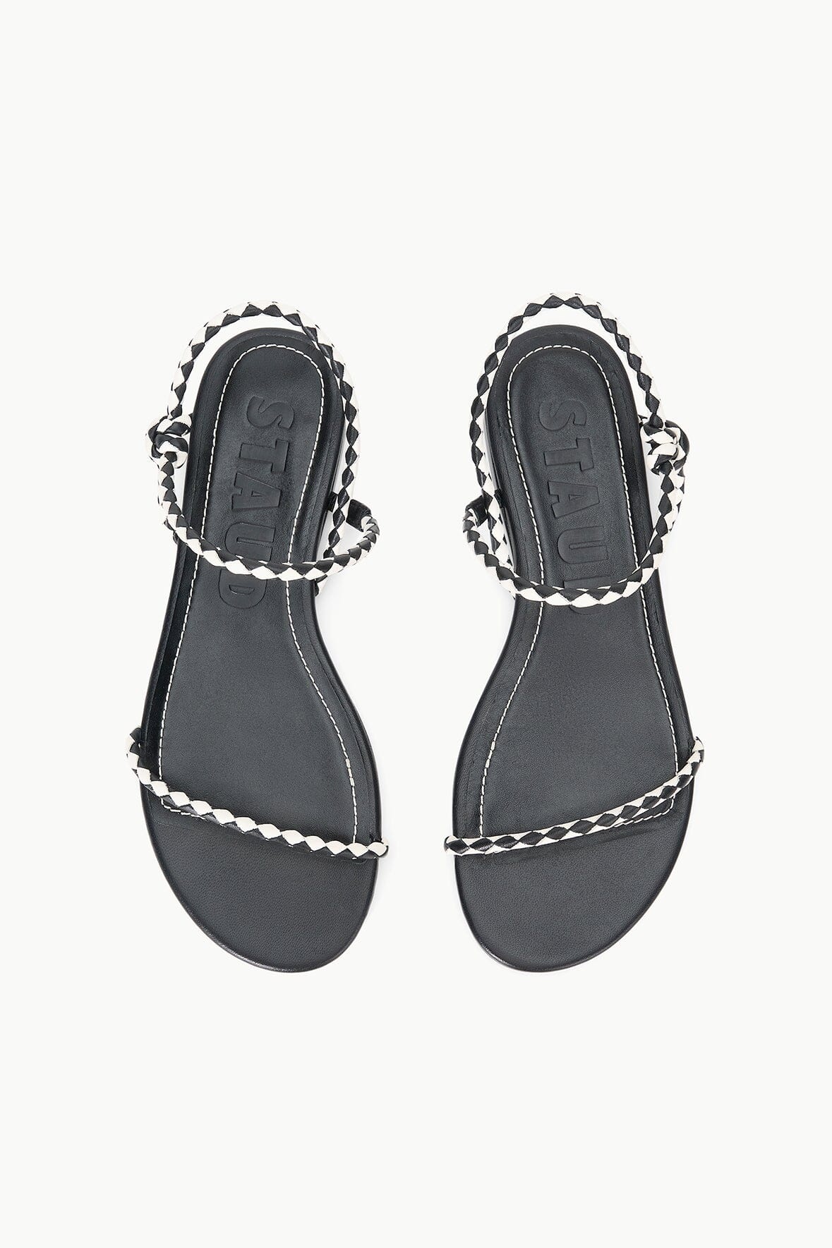 STAUD LAUREL SANDAL BLACK PAPER - 8