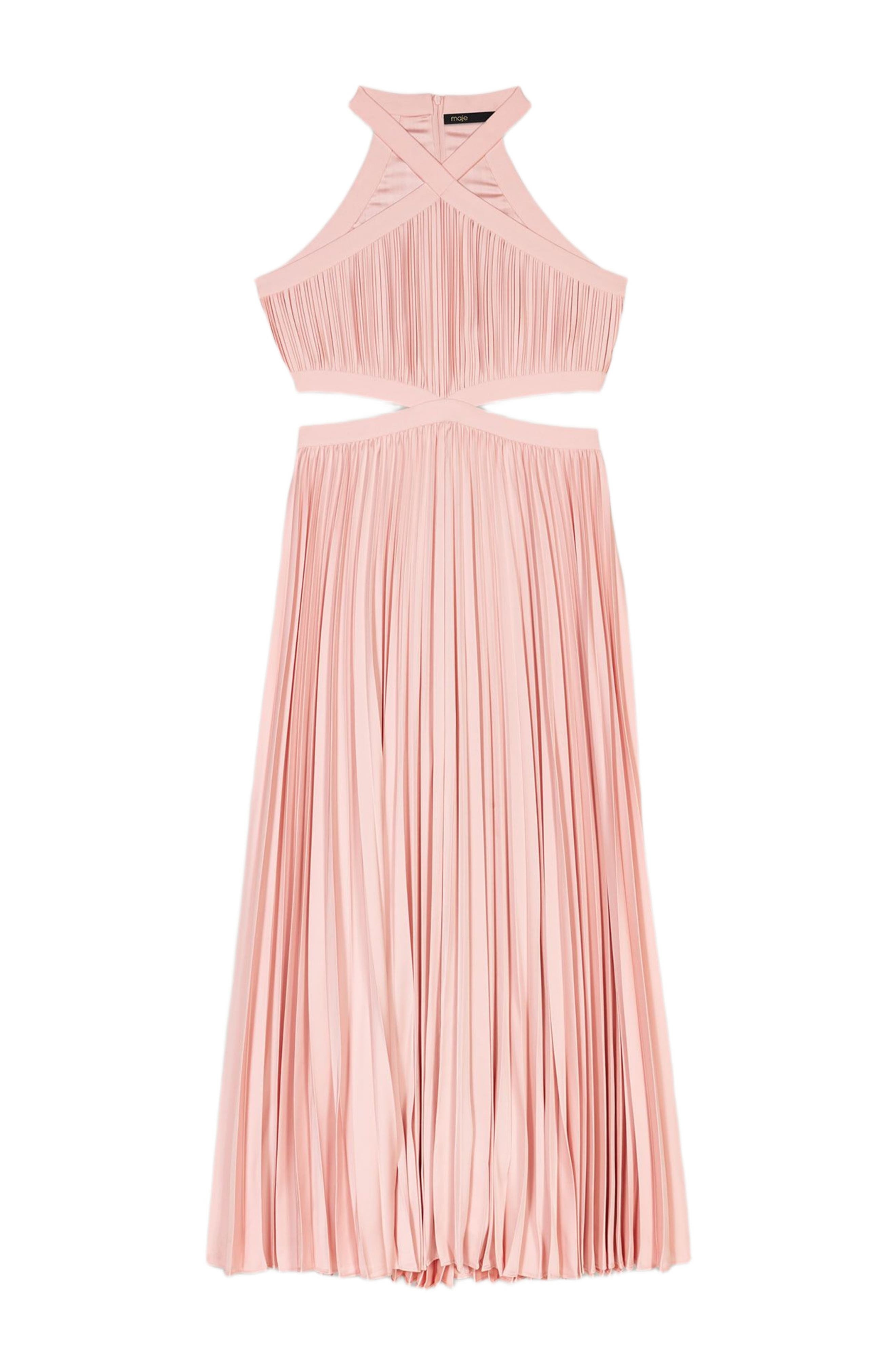 maje Pleated maxi dress in Pink at Nordstrom - 1