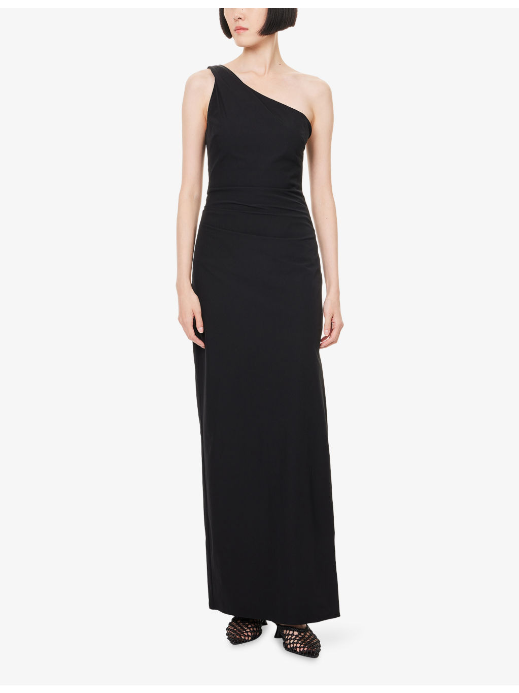 Rossana Asymmetric Stretch-Woven Maxi Dress - 3