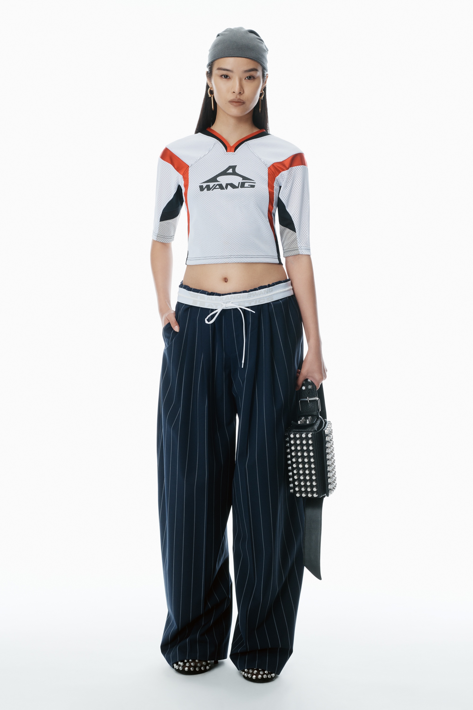 Pinstripe Tropical Wool Stretch Pant - 2