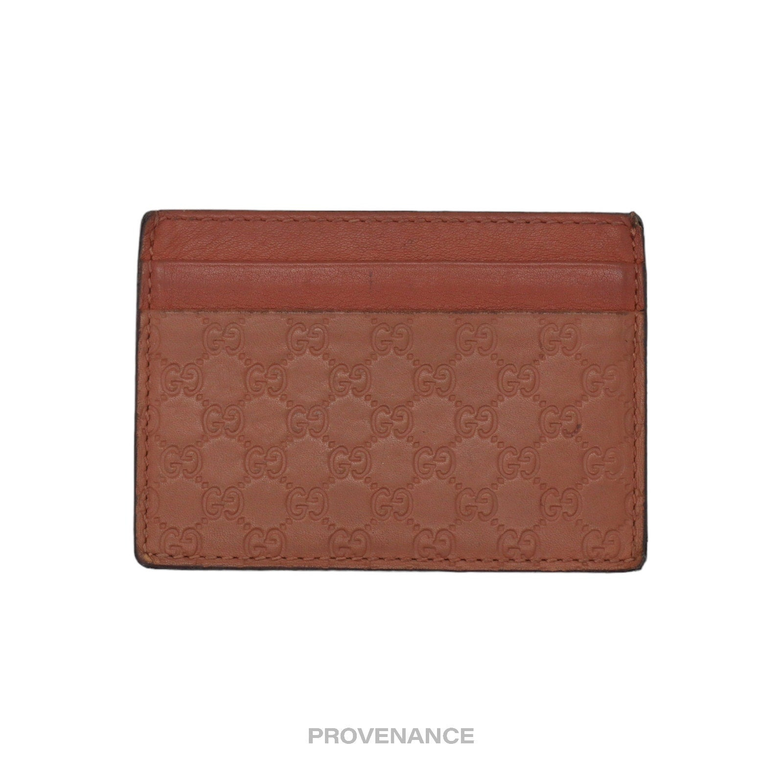 Gucci Card Holder Wallet - Peach MicroGuccissima Leather - 2