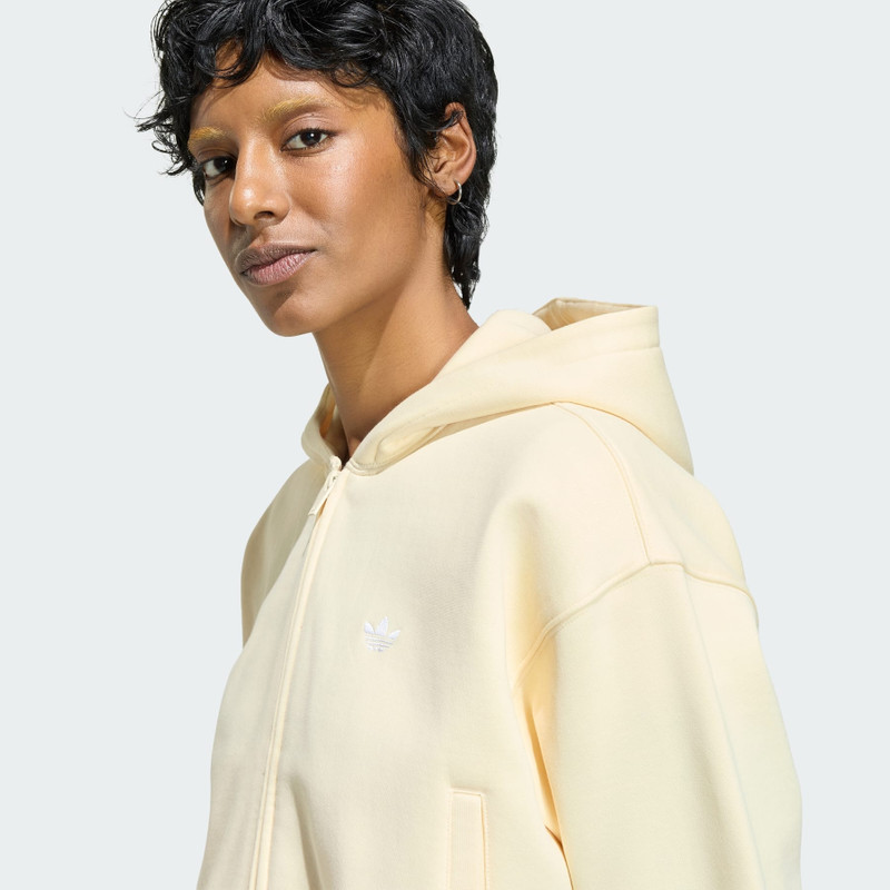 ESSENTIALS FLEECE CROPPED FZ HOODIE 5