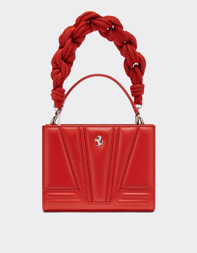 Ferrari GT leather micro tote bag with scoubidou detail 1