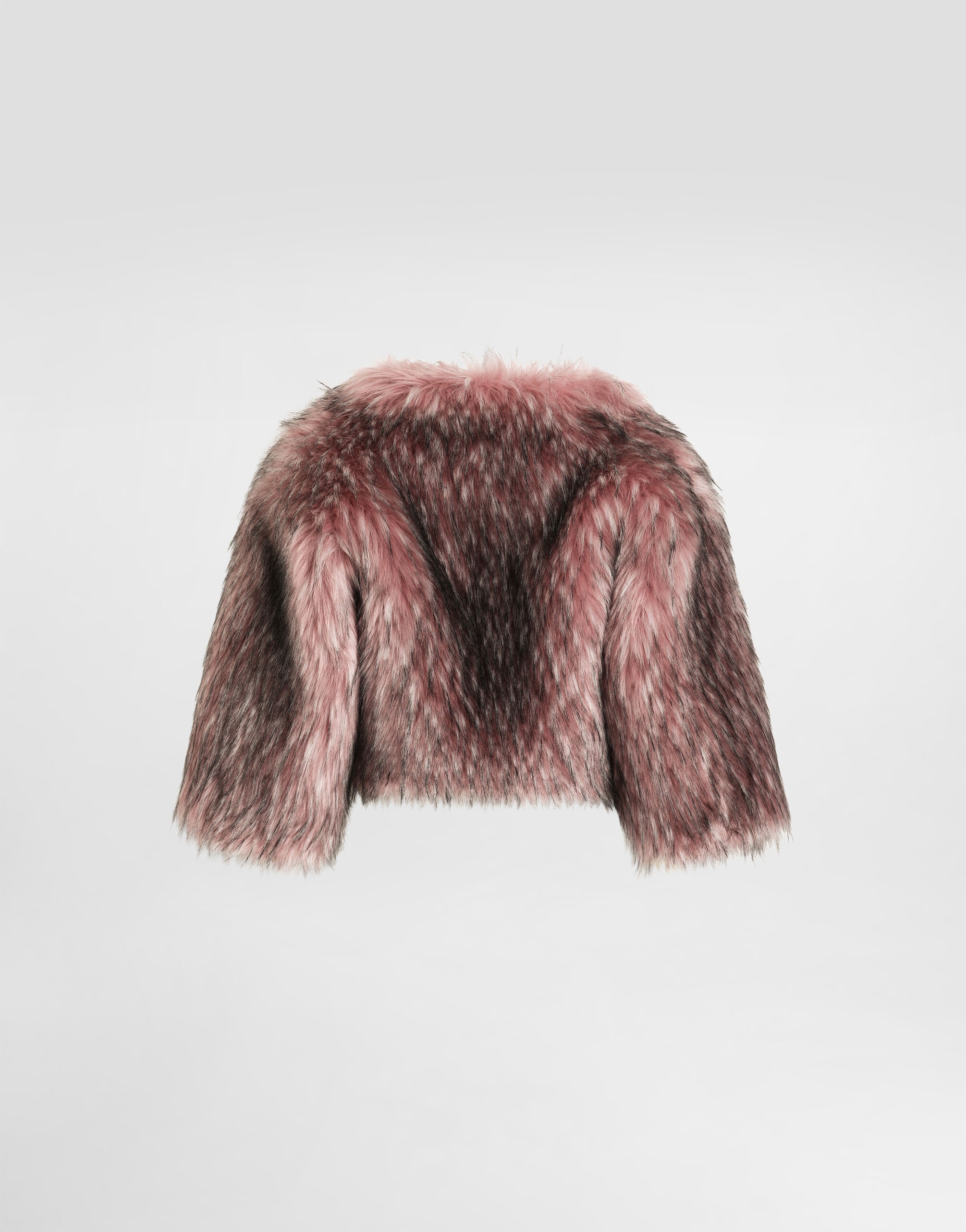 Short faux fur jacket - 5