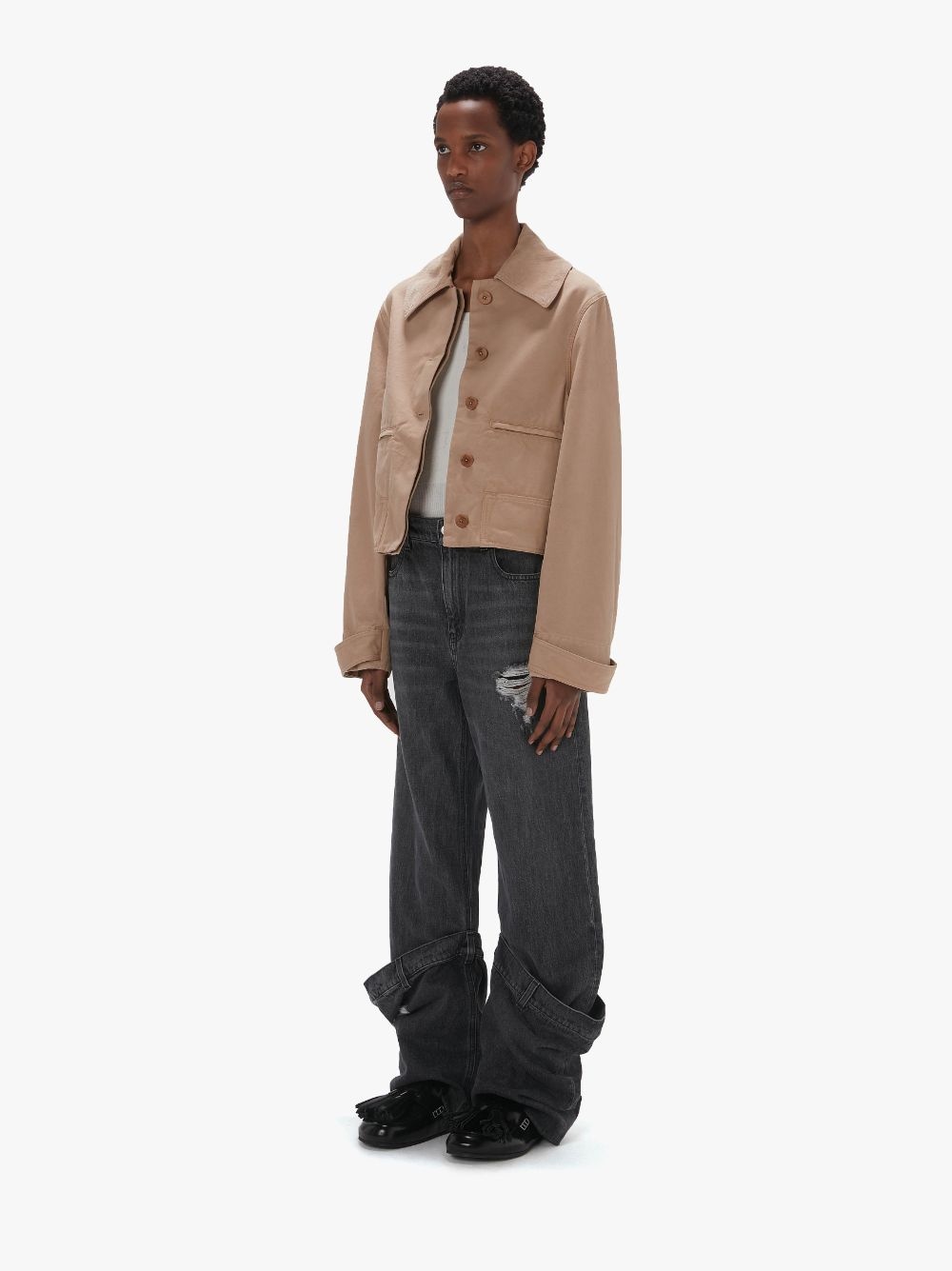 CROPPED WORKWEAR JACKET - 4