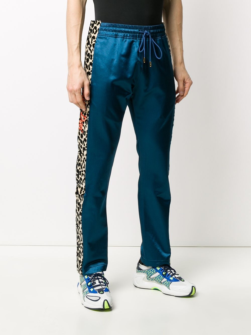contrast-stripe track pants - 3