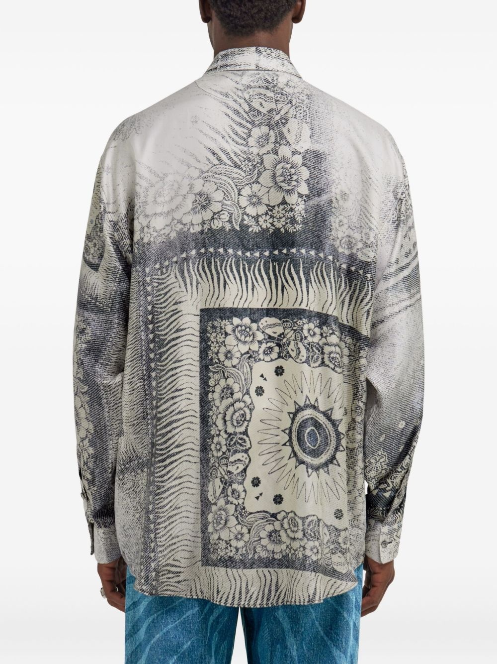 bandana-print shirt - 5