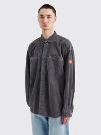 Cav Empt CAV EMPT OVERDYE CORD DESIGN BIG SHIRT CHARCOAL