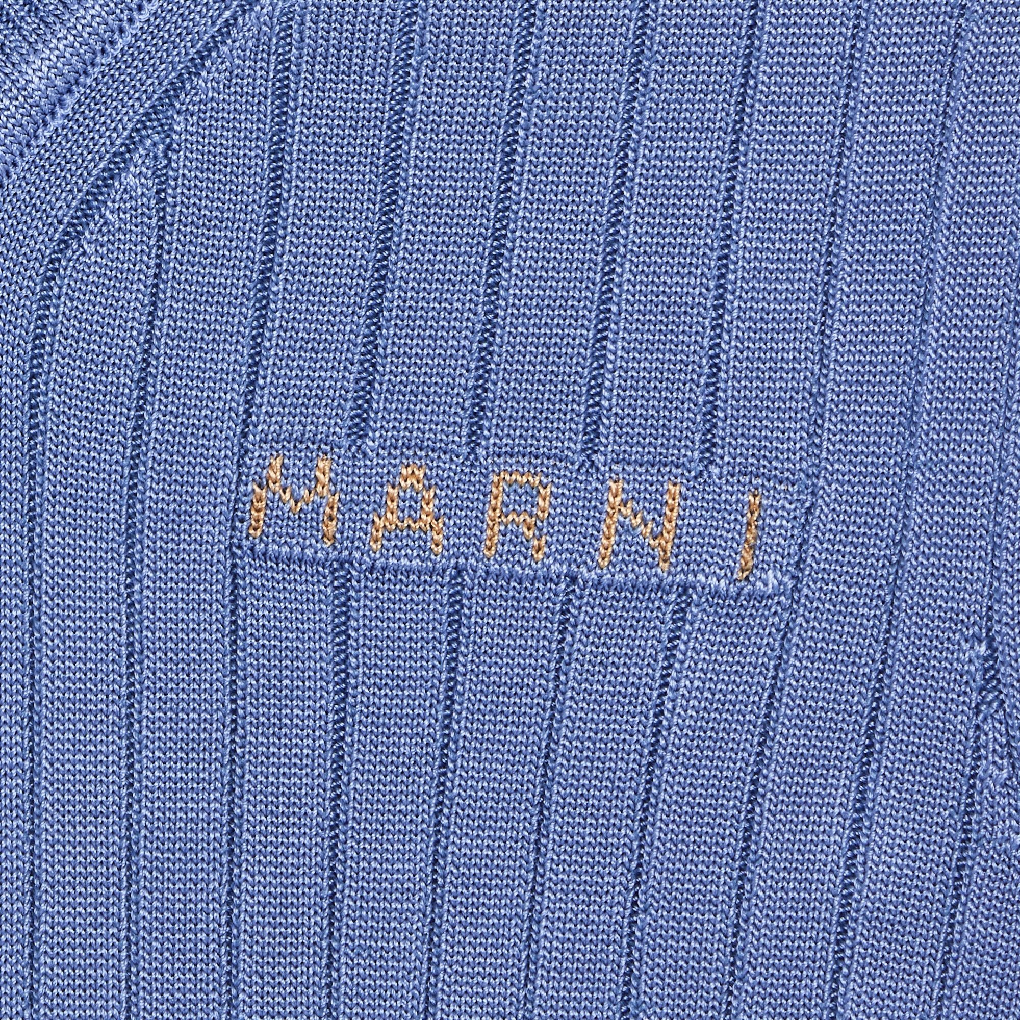 Marni Long Ribbed Dress 'Opal' - 3