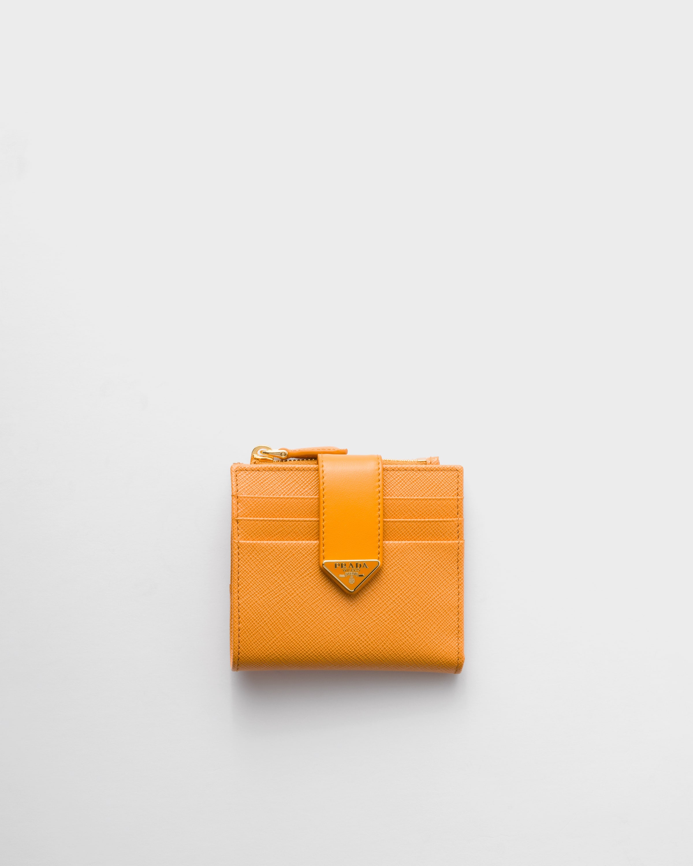 Small Saffiano and smooth leather wallet - 1