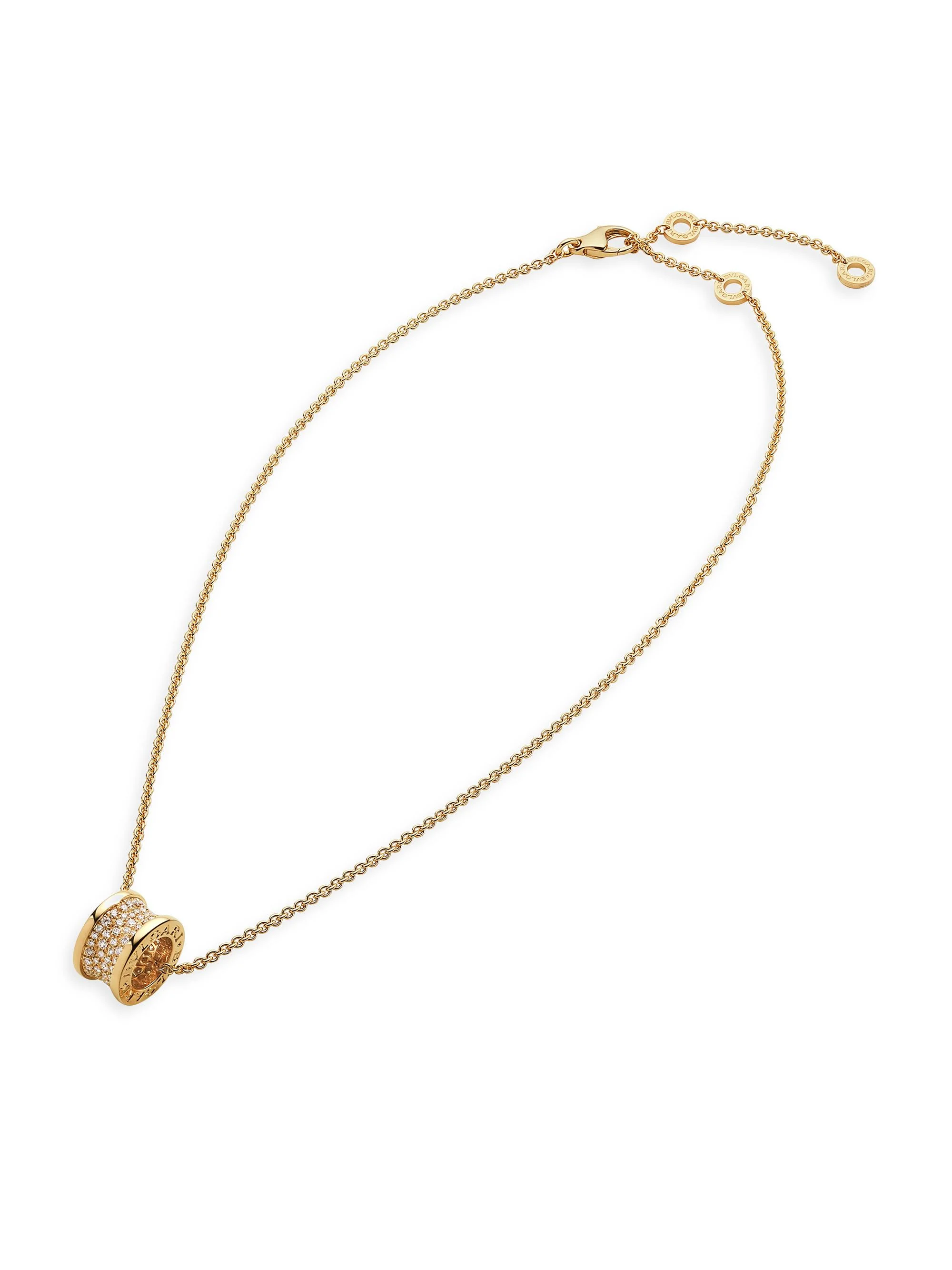 Women's B. Zero1 18K Yellow Gold & 0.87 TCW Diamond Pendant Necklace - Yellow Gold - 1