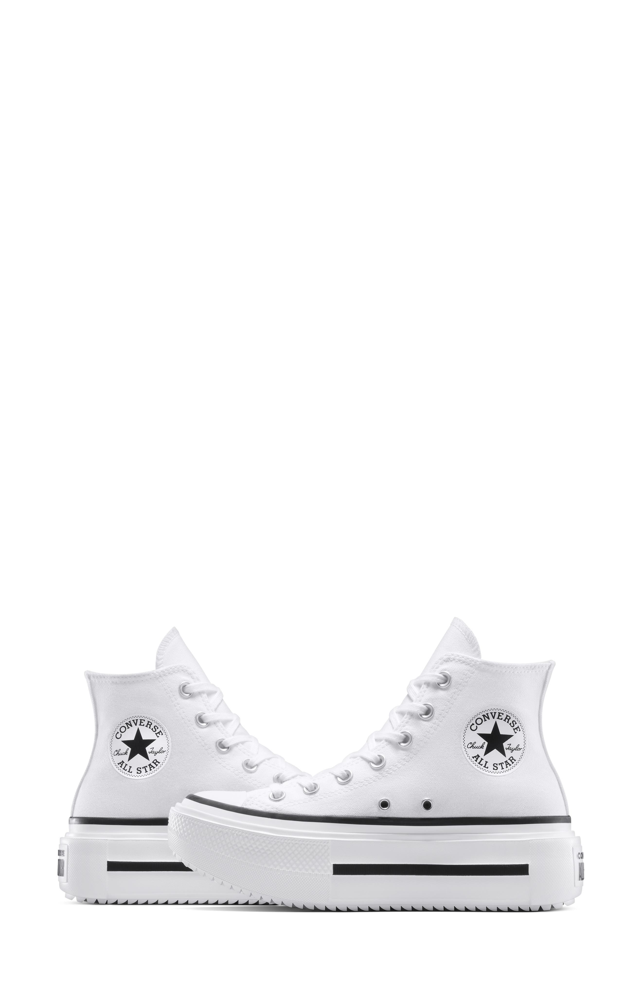 Converse Gender Inclusive Chuck Taylor All Star Lift Double Stack High Top Platform Sneaker in White - 9