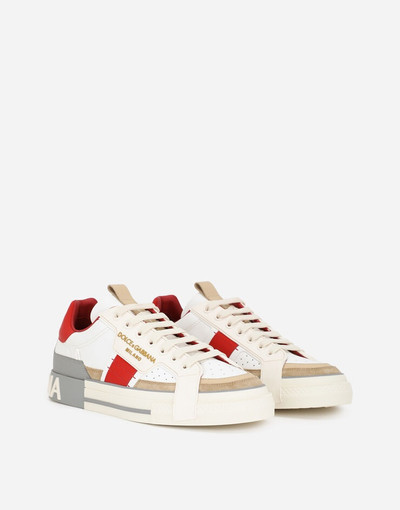 Dolce & Gabbana Calfskin Custom 2.Zero sneakers with contrasting details outlook