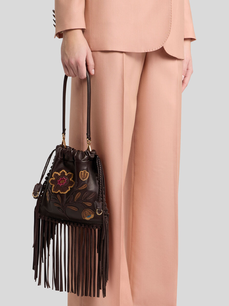 SMALL KALISPERA BAG WITH EMBROIDERY AND FRINGING - 2