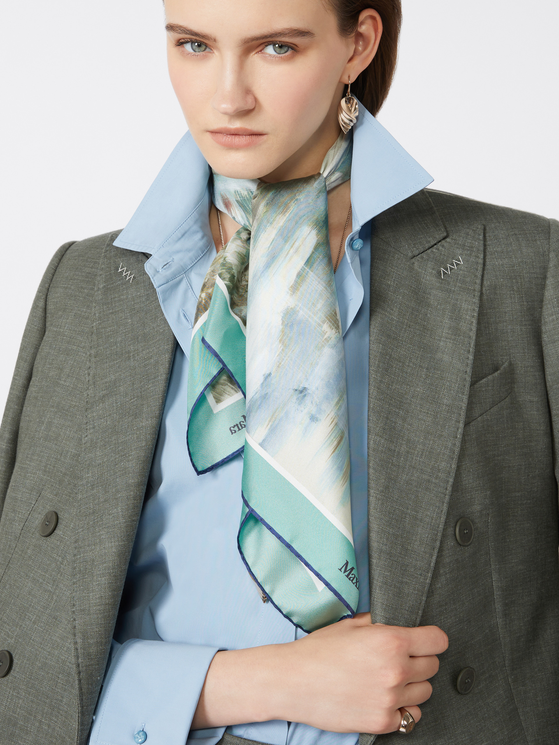 ASTRALE Printed silk foulard - 4
