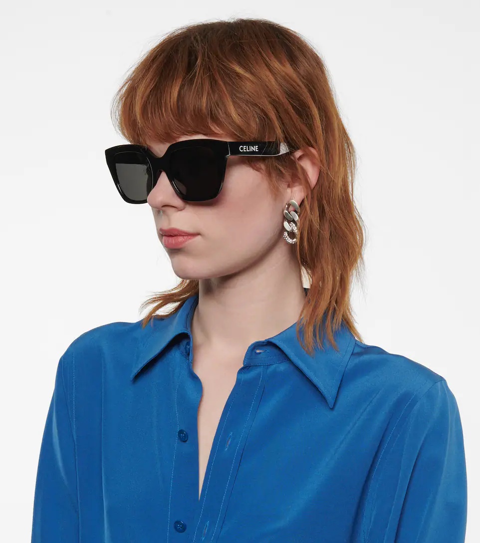 Square acetate sunglasses - 5