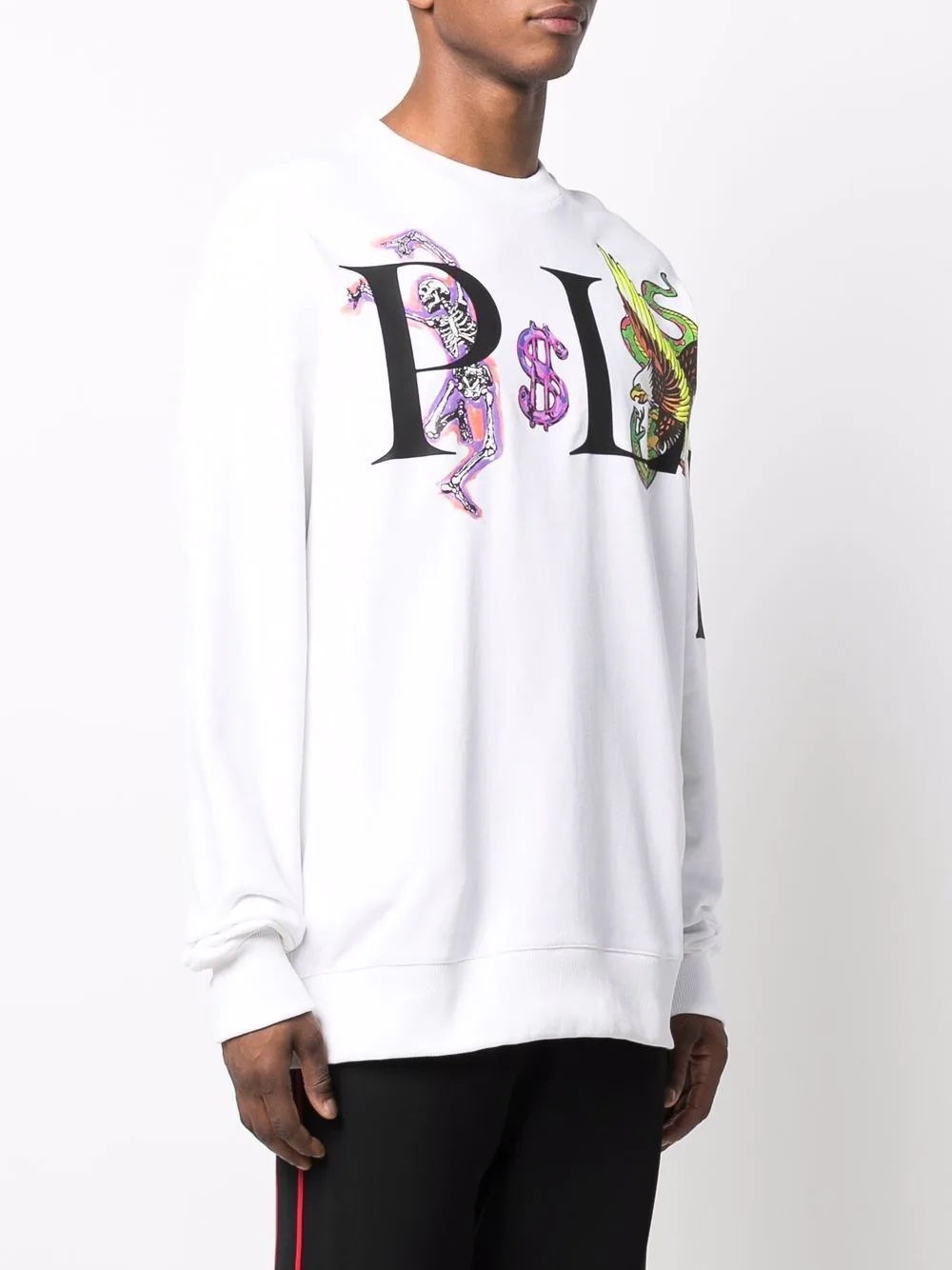 graphic-print cotton sweatshirt - 3