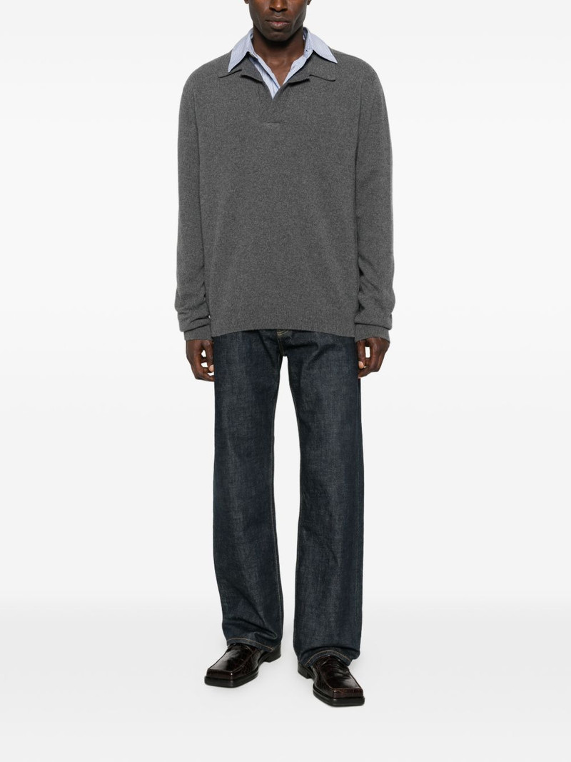 Balmain polo-collar sweater outlook