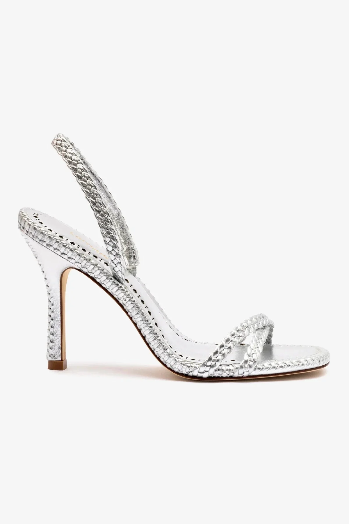 Annie Sandal In Silver Metallic Leather - 1