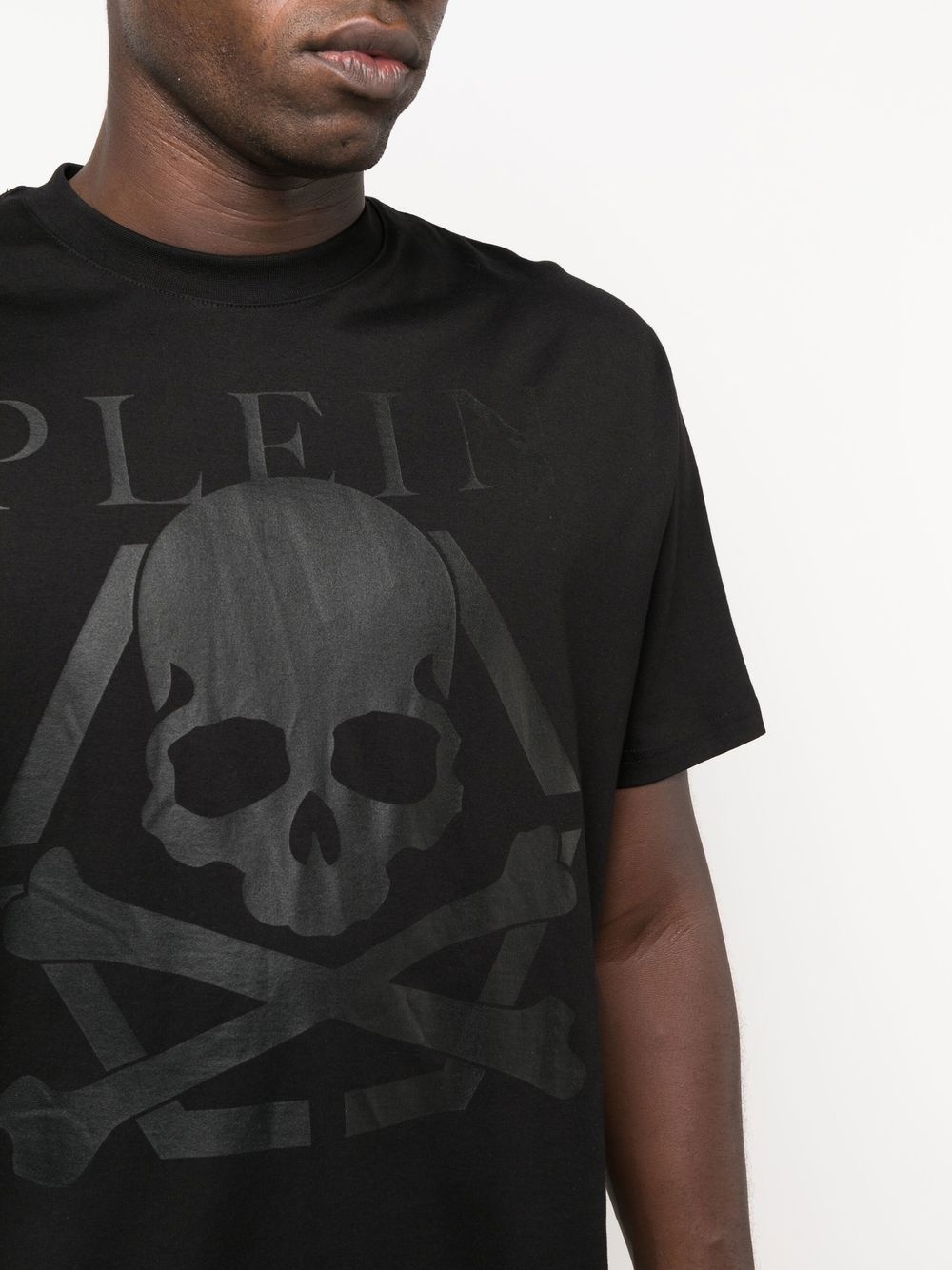 Skull print logo T-shirt - 5