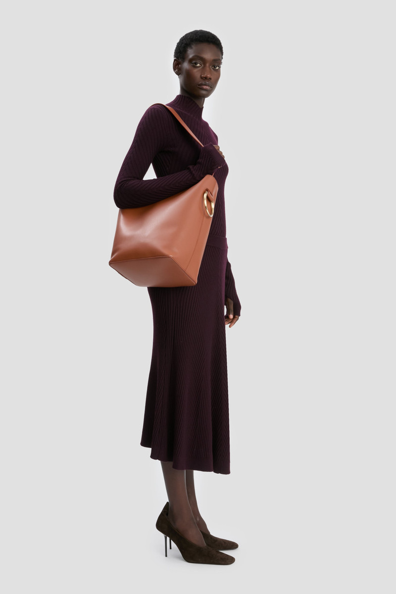 Dia Bucket Bag In Tan Smooth Leather 2