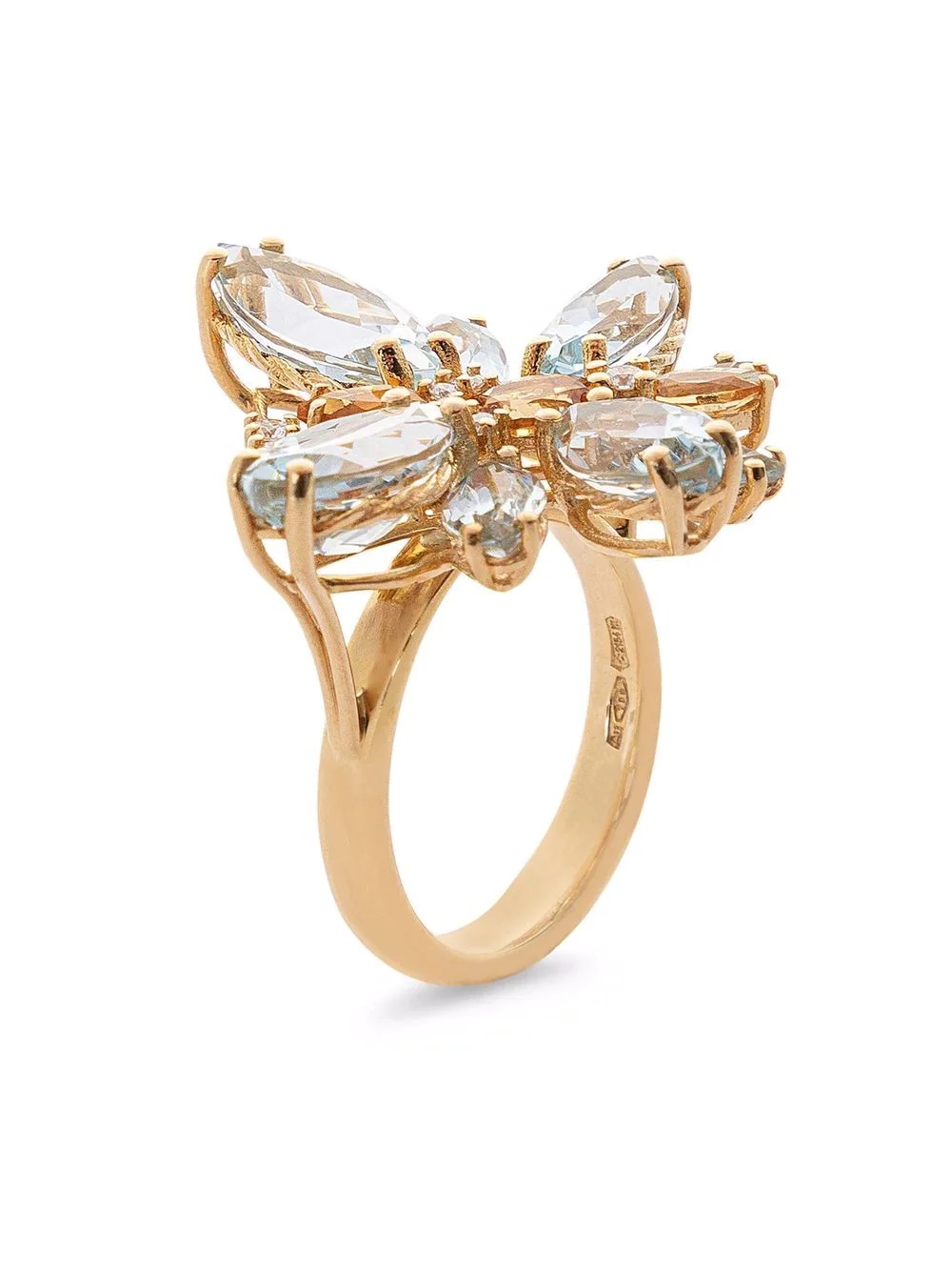 18kt yellow gold Spring diamond ring - 3