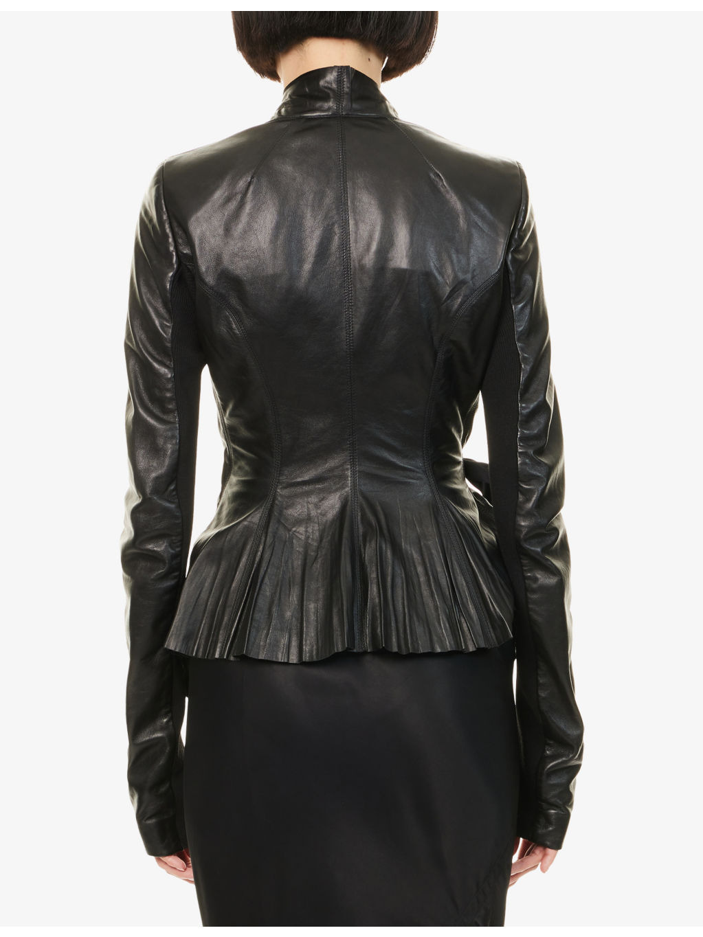 Hollywood Wrap-Front Leather Jacket - 4