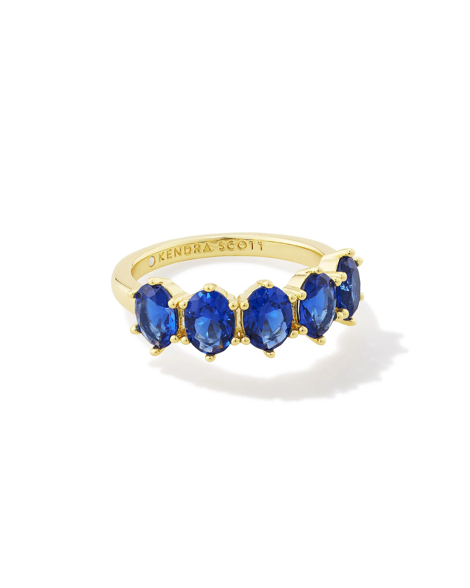 Cailin Gold Crystal September Band Ring - 1