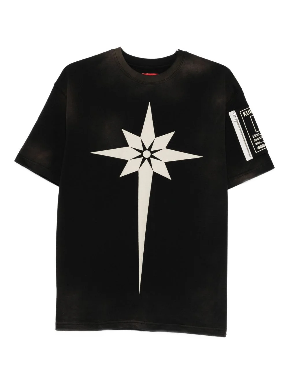 star-print T-shirt - 1