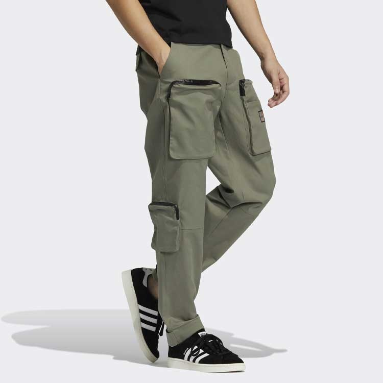 adidas originals Premium Wv Pnt Multiple Pockets Cargo Sports Long Pants Green GV0917 - 4