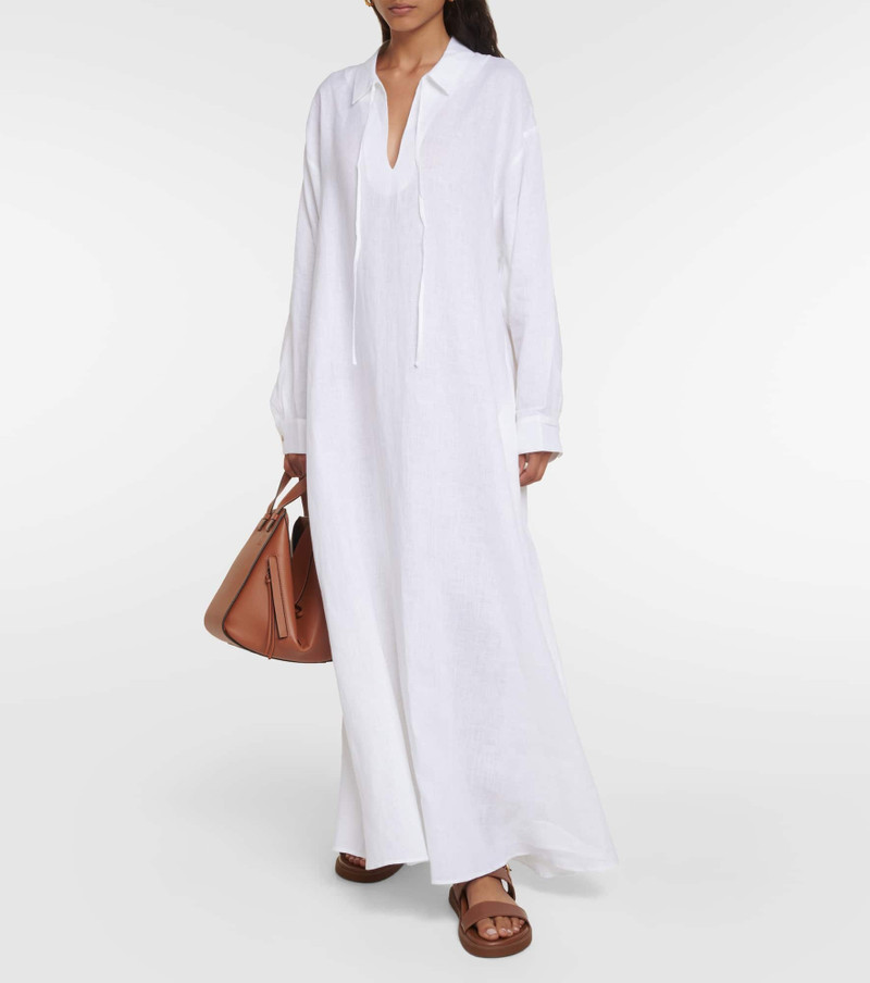 ASCENO Linen midi dress outlook