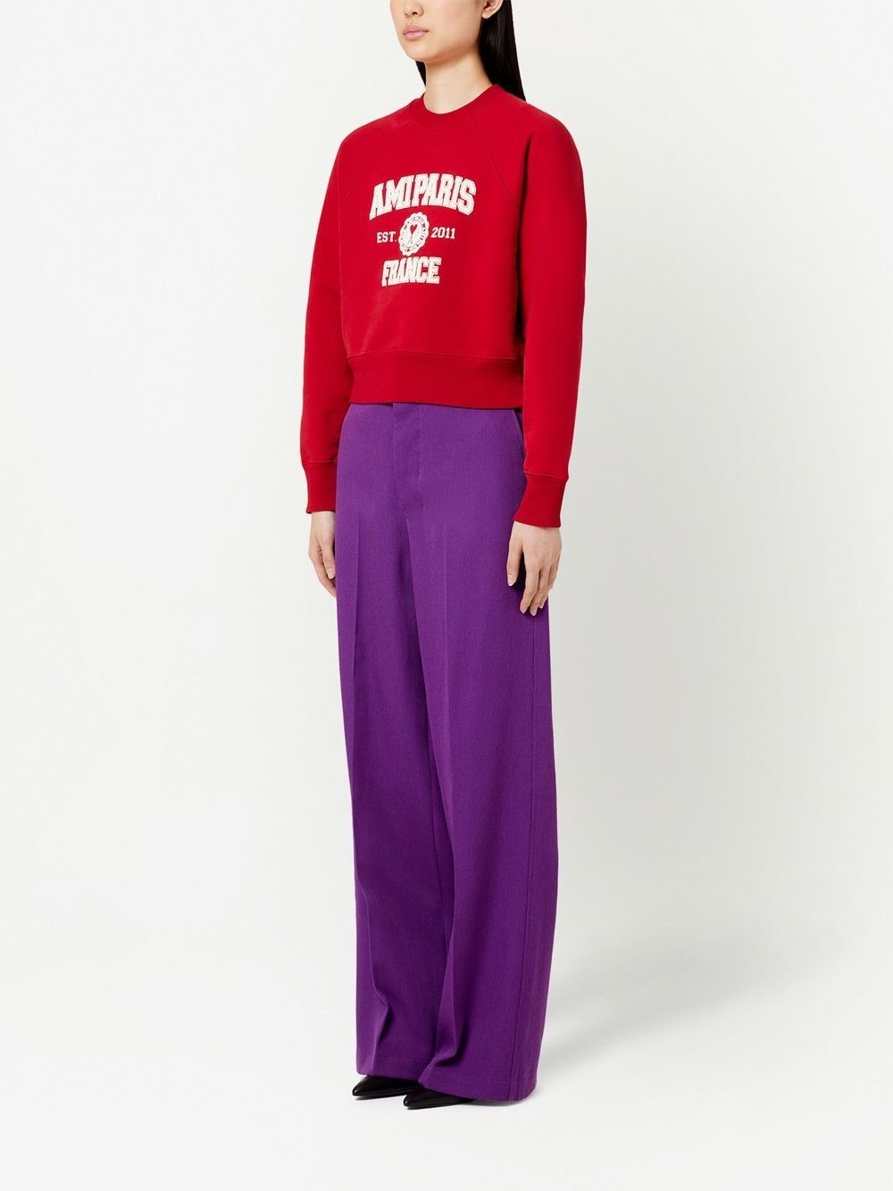 logo-print organic-cotton sweatshirt - 2