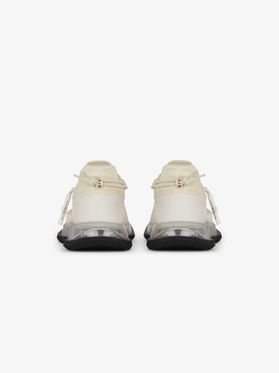 Givenchy SPECTRE LOW RUNNERS SNEAKERS IN TRANSPARENT MESH WITH ZIP outlook